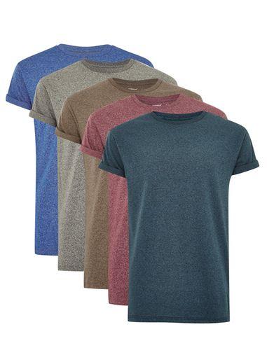 Topman Mens Assorted Color Muscle Fit T-shirt Multipack*