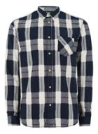 Topman Mens Selected Homme Navy Check Shirt
