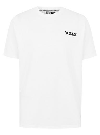 Topman Mens Vision Street Wear White Back Printed T-shirt
