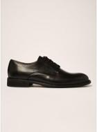 Topman Mens Selected Homme's Black Leather Baxter Derby Shoes