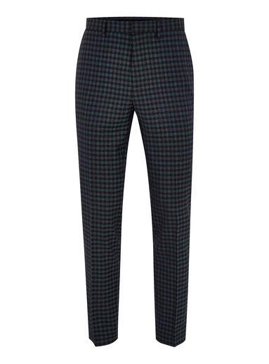 Topman Mens Blue Green Gingham Check Skinny Pants