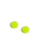 Topman Mens Yellow Neon Stud Earrings