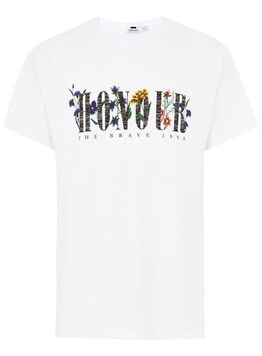 Topman Mens White Floral Honour T-shirt