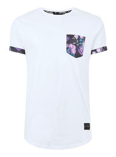 Topman Mens Criminal Damage White 'puglia' T-shirt