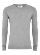 Topman Mens Grey Gray Ultra Muscle Fit Sweater