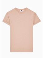 Topman Mens Dusty Pink Slub T-shirt