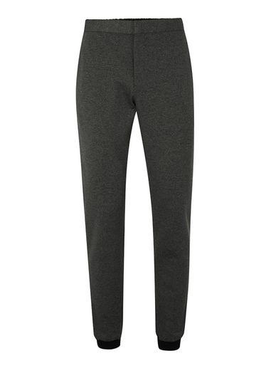 Topman Mens Black Charcoal Textured Formal Joggers