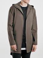 Topman Mens Green Street Tailor Khaki Fishtail Parka
