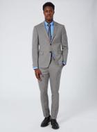 Topman Mens Mid Grey Gray Marl Ultra Muscle Fit Suit Jacket