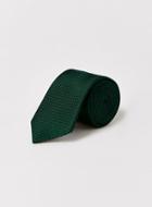 Topman Mens Premium Green Silk Tie