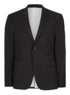 Topman Mens Blue Black Ultra Muscle Fit Suit Jacket