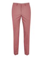 Topman Mens Pink Oxford Skinny Trousers