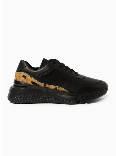 Topman Mens Black Glaze Trainers