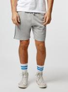 Topman Mens Light Grey Mesh Stripe Short