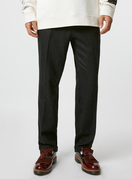 Topman Mens Blue Curtis Kulig Navy Textured Pants
