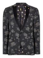 Topman Mens Grey Noose & Monkey Gray 'nutmeg Rose' Blazer