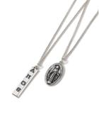 Topman Mens Metallic Silver Pendant Necklace*