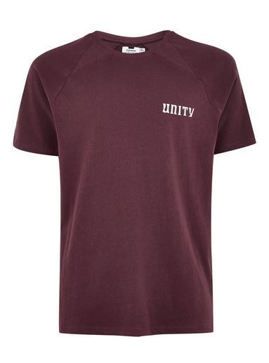 Topman Mens Purple 'unity' T-shirt