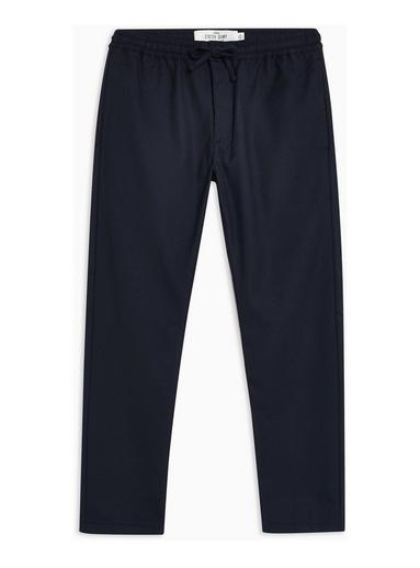 Topman Mens Navy Twill Stretch Skinny Joggers