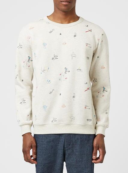 Topman Mens Brown Hymn Stone Sweatshirt*