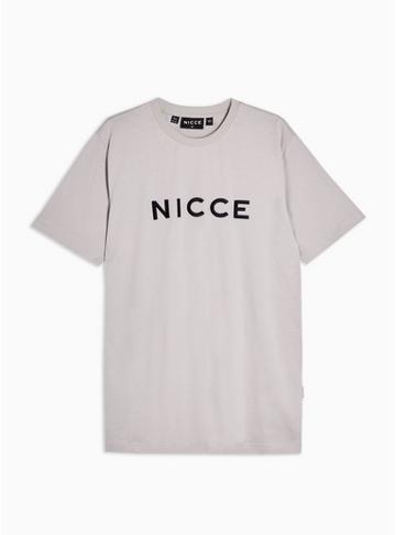 Nicce Mens Nicce Grey Lithium T-shirt