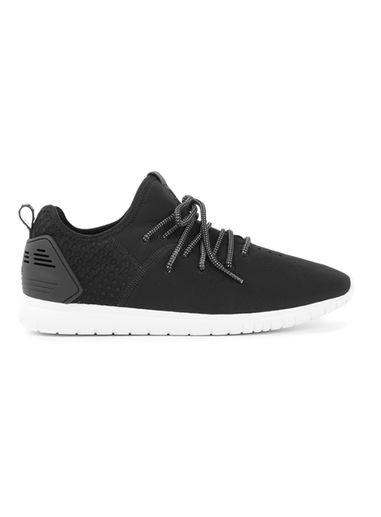 Topman Mens Cortica Infinity Black Sneakers
