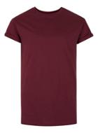 Topman Mens Red Burgundy Muscle Fit T-shirt