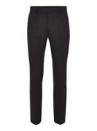 Topman Mens Navy And Red Check Ultra Skinny Suit Trousers