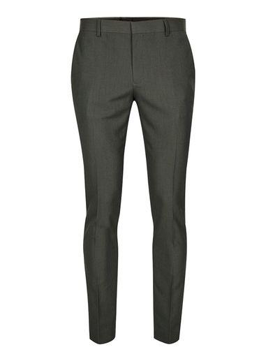 Topman Mens Green Khaki Ultra Skinny Fit Suit Trousers