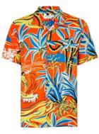 Topman Mens Red Surf Hawaiian Short Sleeve Shirt