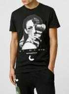 Topman Mens Systvm Mix Black T-shirt