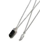 Topman Mens Silver Feather Tusk Necklace*