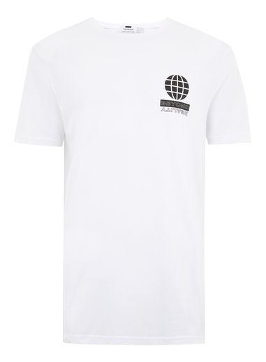 Topman Mens Short Sleeve White Crew Neck T-shirt