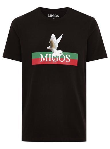 Topman Mens Black Migos T-shirt