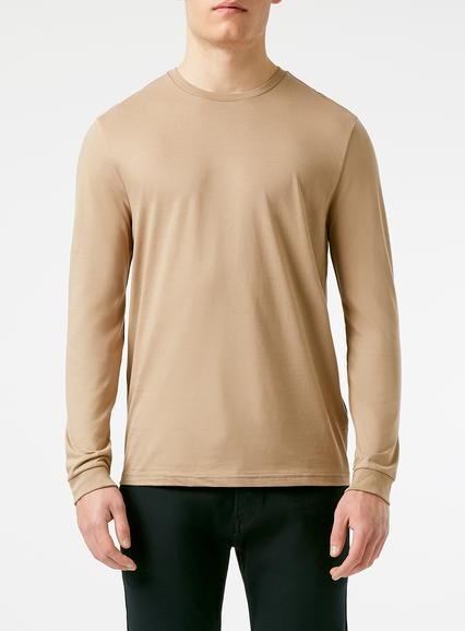 Topman Mens Brown Stone Long Sleeve Slim Fit T-shirt