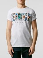 Topman Mens Grey Since Print T-shirt