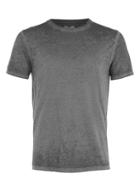 Topman Mens Black Burnout Wash T-shirt
