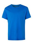 Topman Mens Royal Blue Pocket Crew Neck T-shirt