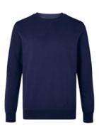 Topman Mens Blue Navy Loopback Classic Sweatshirt