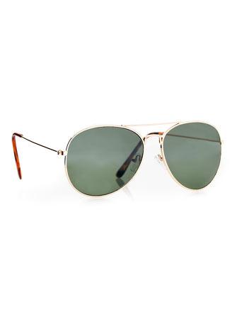 Gold Aviator Sunglasses