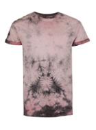 Topman Mens Washed Pink Muscle Fit Roller T-shirt