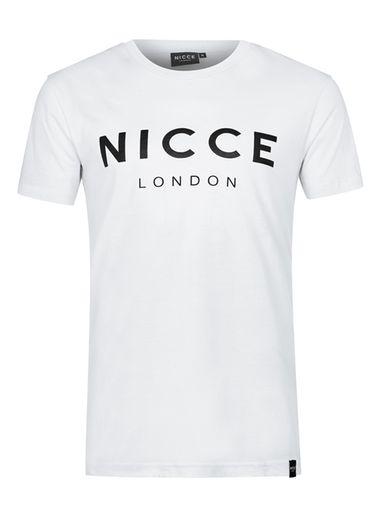 Topman Mens Nicce White Logo T-shirt