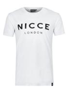 Topman Mens Nicce White Logo T-shirt