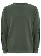 Topman Mens Khaki Panther Flocked Sweatshirt