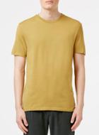 Topman Mens Premium Yellow Slim Fit T-shirt