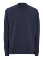 Topman Mens Ltd Navy Raglan Funnel Neck Sweatshirt