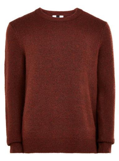 Topman Mens Cocoa Brown Jumper