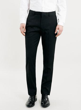Topman Mens Black Skinny Suit Pants