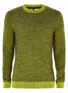 Topman Mens Yellow Textured Sweater