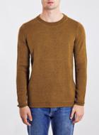 Topman Mens Selected Homme Brown Sweater